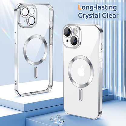 MagSafe futrola za Apple iPhone 16, Techsuit, Luxury Crystal, Roza