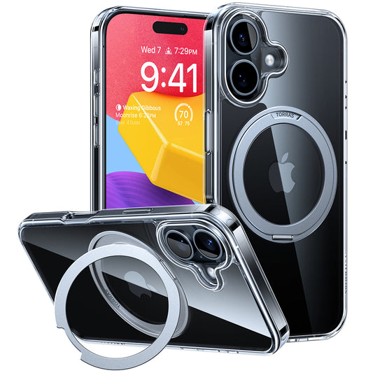 MagSafe futrola za Apple iPhone 16, Torras, Ostand Pro, Prozirna