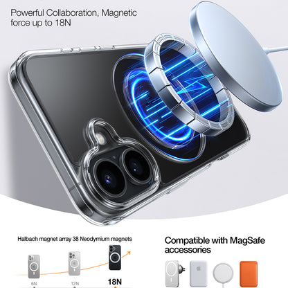MagSafe futrola za Apple iPhone 16, Torras, Ostand Pro, Prozirna