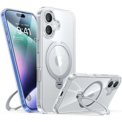 MagSafe futrola za Apple iPhone 16, Torras, Ostand Spin, Prozirna
