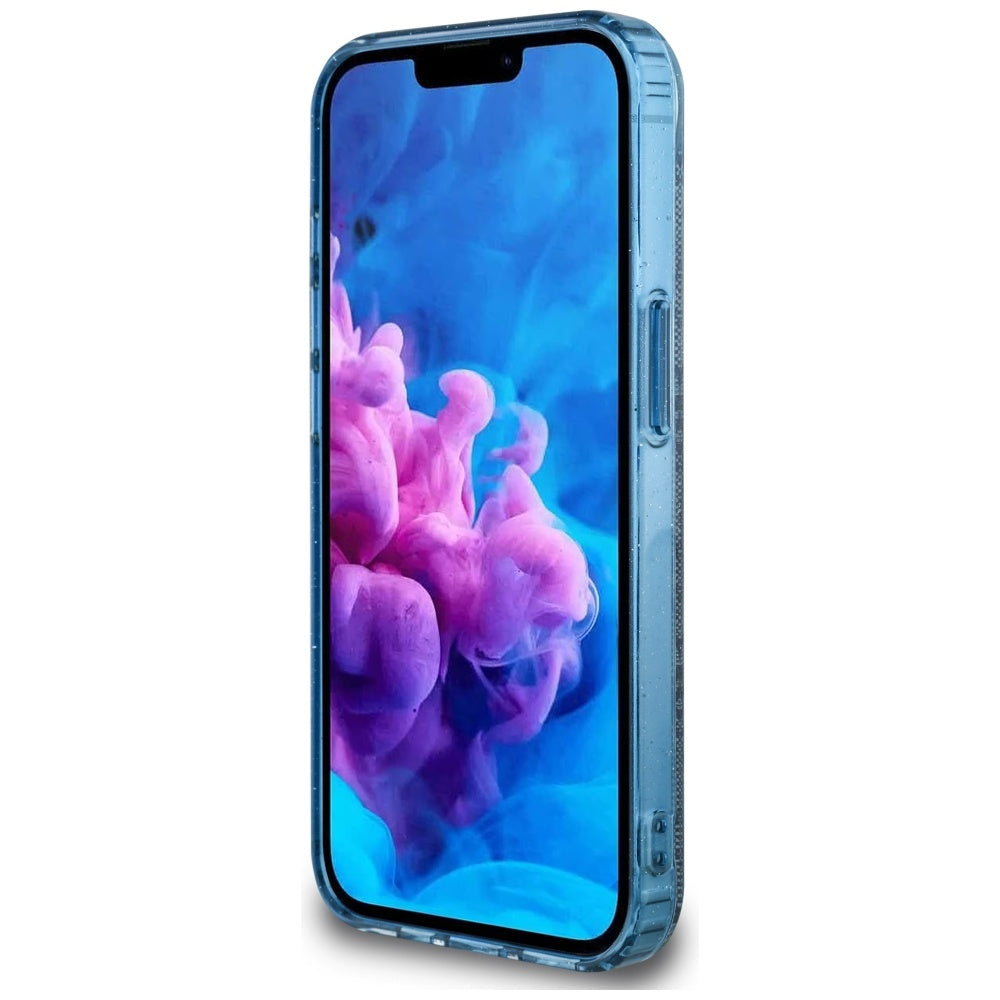 MagSafe futrola za Apple iPhone 16e, Guess, IML Glitter 4G Circle Triangle, Plava