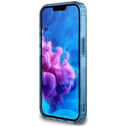 MagSafe futrola za Apple iPhone 16e, Guess, IML Glitter 4G Circle Triangle, Plava