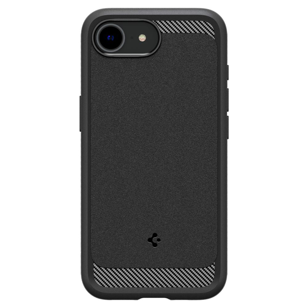 Futrola MagSafe za Apple iPhone 17e / 16e, Spigen, Rugged Armor, Mat crna