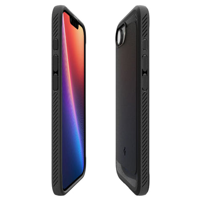 Futrola MagSafe za Apple iPhone 17e / 16e, Spigen, Rugged Armor, Mat crna