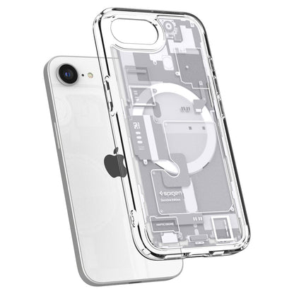 Futrola MagSafe za Apple iPhone 17e / 16e, Spigen, Ultra Hybrid Zero One, Bijela