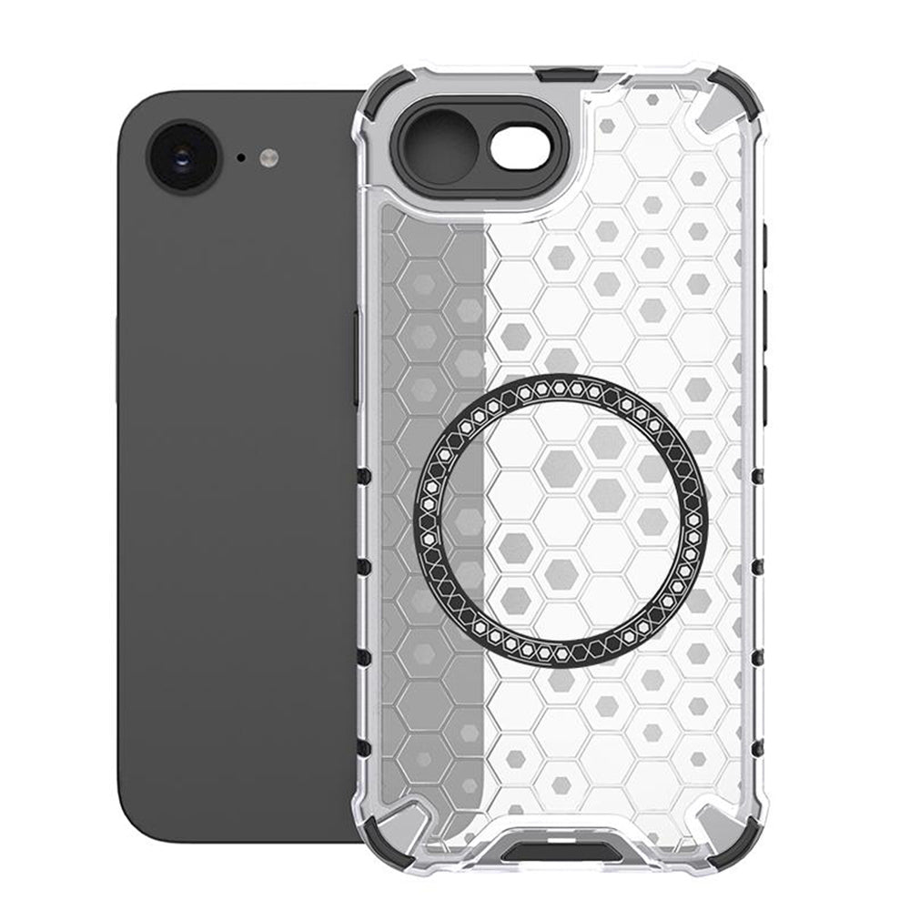 MagSafe futrola za Apple iPhone 17e / 16e, Techsuit, HoneyComb Shield, Bijela