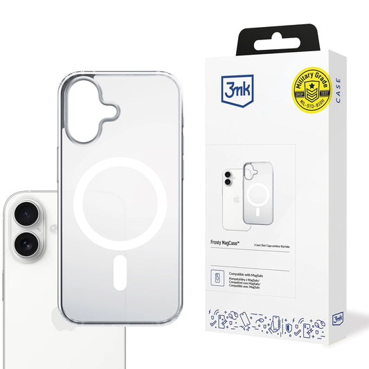 MagSafe futrola za Apple iPhone 17, 3MK, Frosty MagCase, Bijela