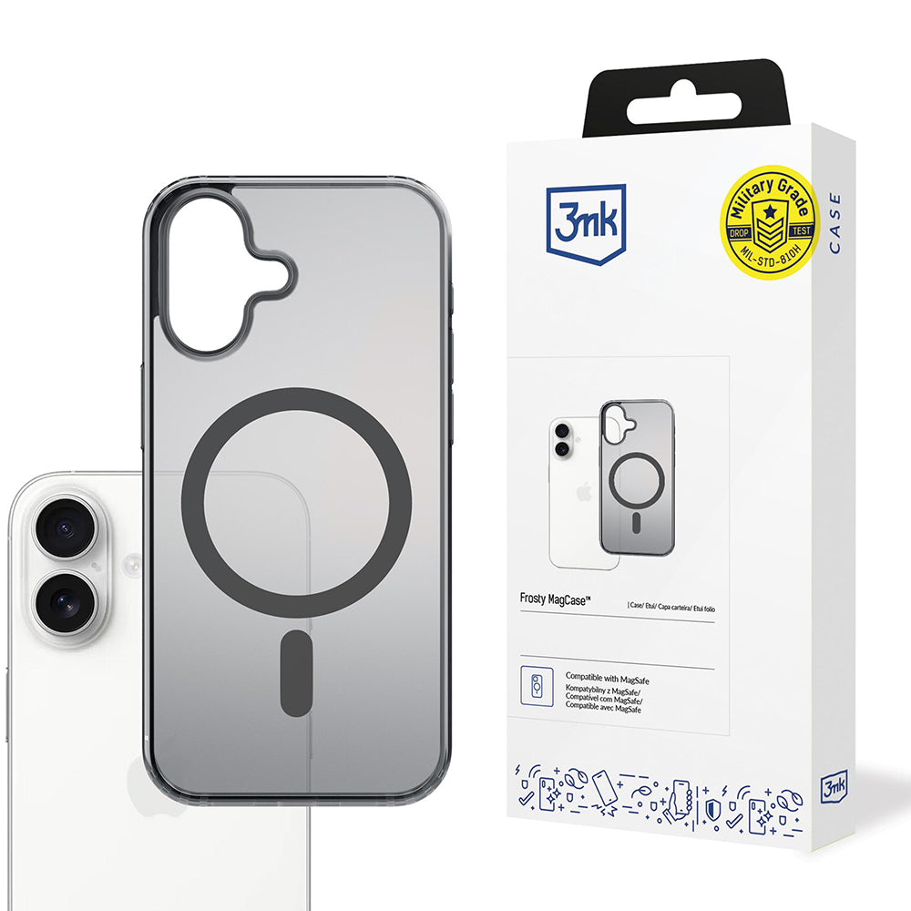MagSafe futrola za Apple iPhone 17, 3MK, Frosty MagCase, Crna
