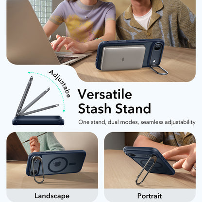 Futrola MagSafe za Apple iPhone 17 Air, ESR, Classic Hybrid Kickstand, Satensko Plava