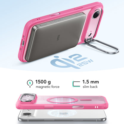 Futrola MagSafe za Apple iPhone 17 Air, ESR, Classic Hybrid Kickstand, Roza Satinirana