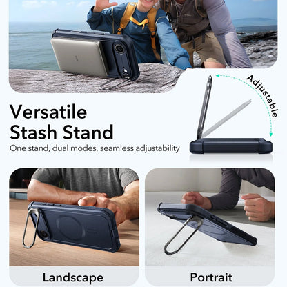 MagSafe futrola za Apple iPhone 17 Air, ESR, Cyber Armor Kickstand, Plava