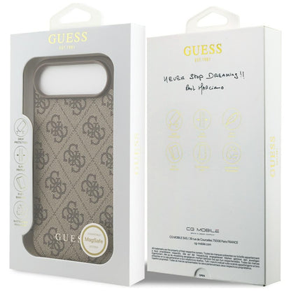 MagSafe futrola za Apple iPhone 17 Air, Guess, 4G Charm Cradle, smeđa