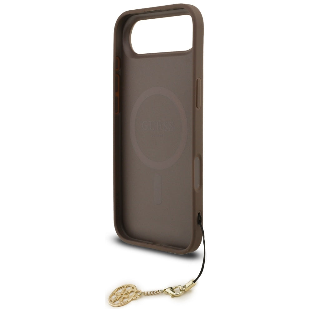MagSafe futrola za Apple iPhone 17 Air, Guess, 4G Charm Cradle, smeđa