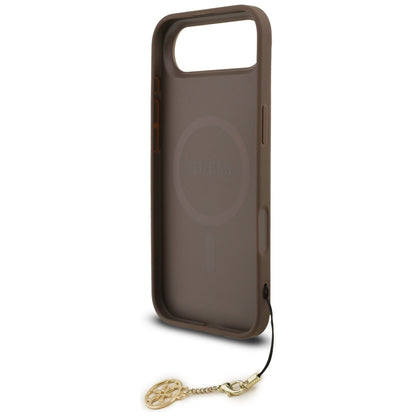 MagSafe futrola za Apple iPhone 17 Air, Guess, 4G Charm Cradle, smeđa