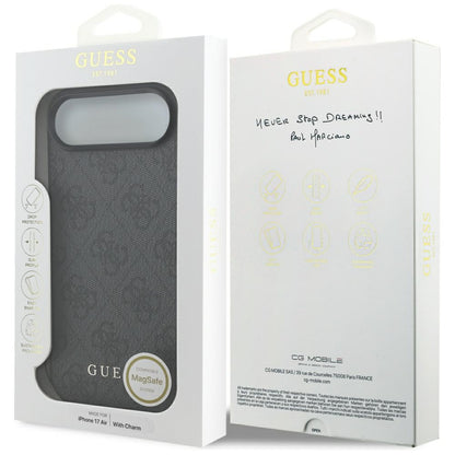 MagSafe futrola za Apple iPhone 17 Air, Guess, 4G Charm Cradle, Crna