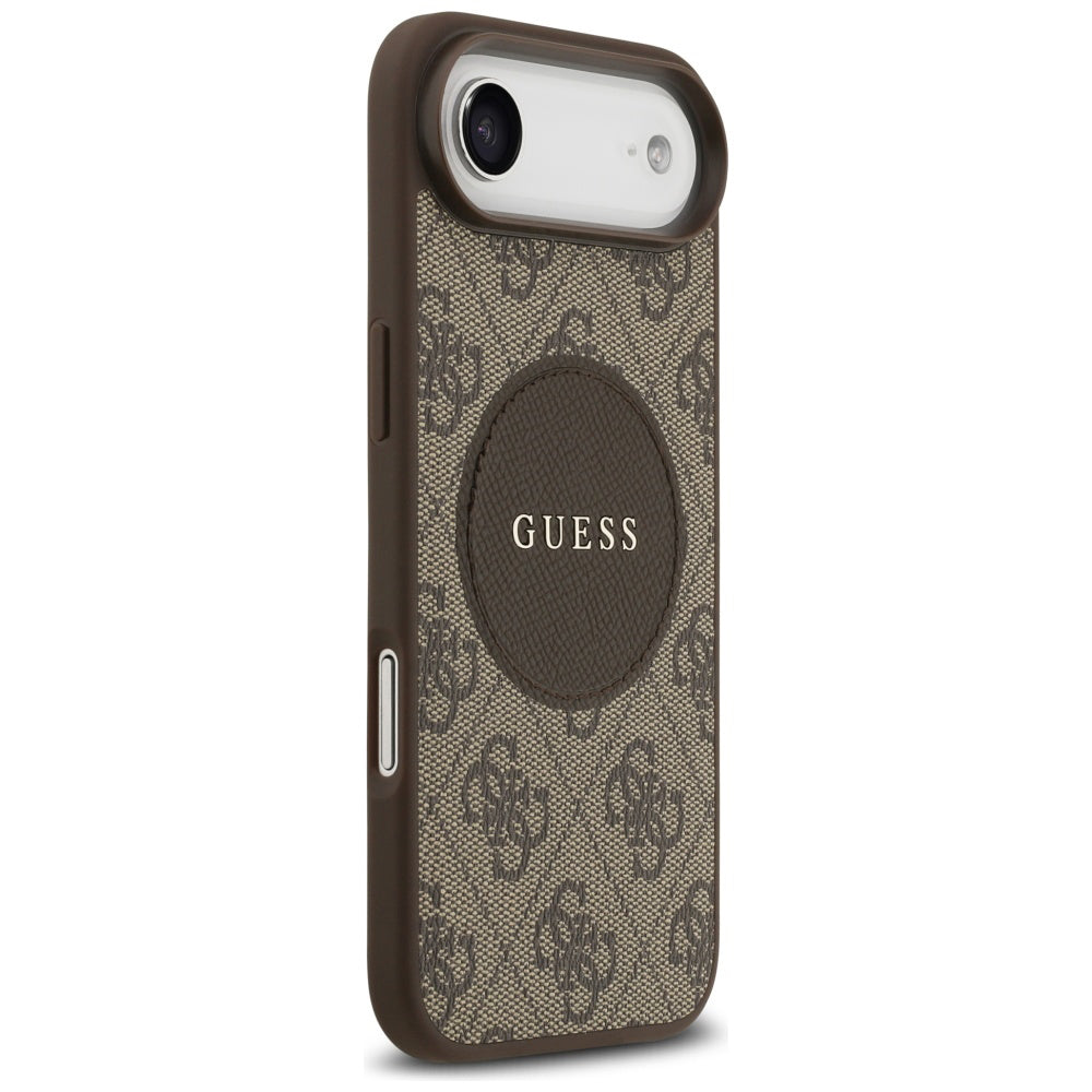 MagSafe futrola za Apple iPhone 17 Air, Guess, 4G Circle Classic Logo, smeđa