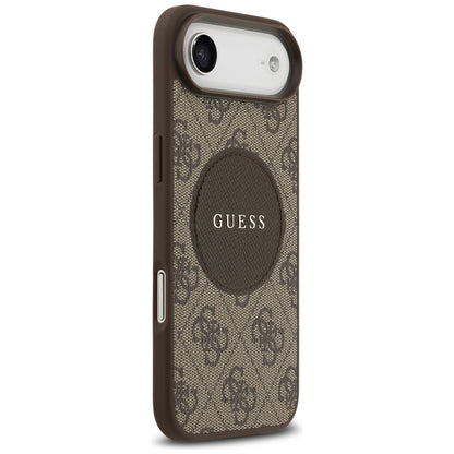 MagSafe futrola za Apple iPhone 17 Air, Guess, 4G Circle Classic Logo, smeđa