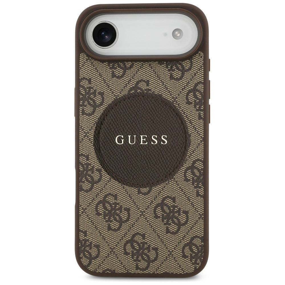 MagSafe futrola za Apple iPhone 17 Air, Guess, 4G Circle Classic Logo, smeđa