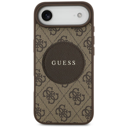 MagSafe futrola za Apple iPhone 17 Air, Guess, 4G Circle Classic Logo, smeđa