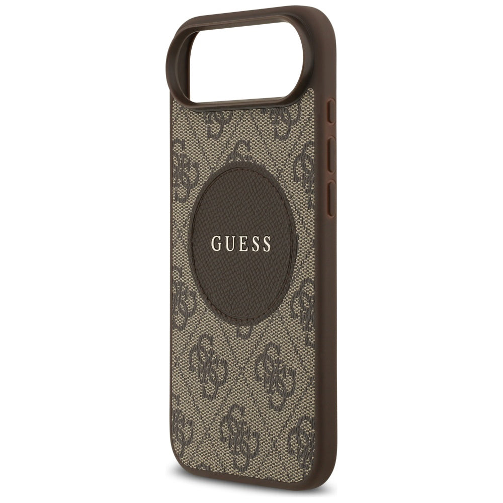 MagSafe futrola za Apple iPhone 17 Air, Guess, 4G Circle Classic Logo, smeđa
