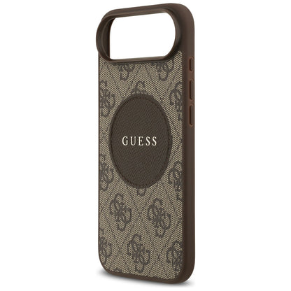 MagSafe futrola za Apple iPhone 17 Air, Guess, 4G Circle Classic Logo, smeđa