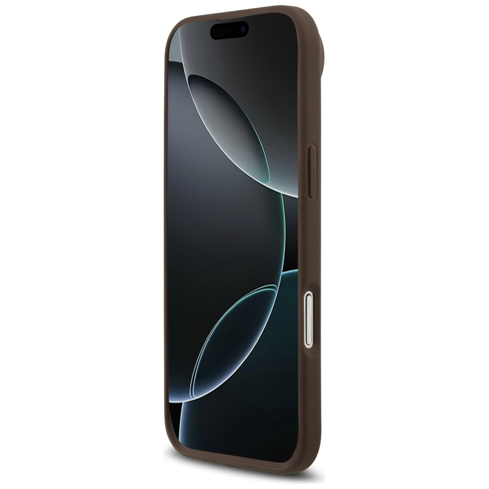 MagSafe futrola za Apple iPhone 17 Air, Guess, 4G Circle Classic Logo, smeđa