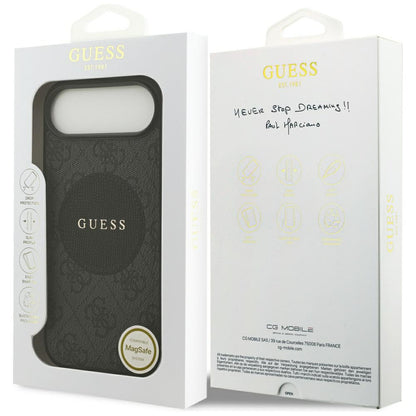 MagSafe futrola za Apple iPhone 17 Air, Guess, 4G Circle Classic Logo, Crna