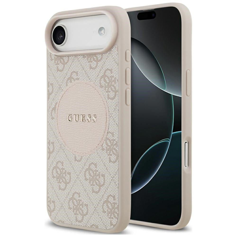 MagSafe futrola za Apple iPhone 17 Air, Guess, 4G Circle Classic Logo, Roza