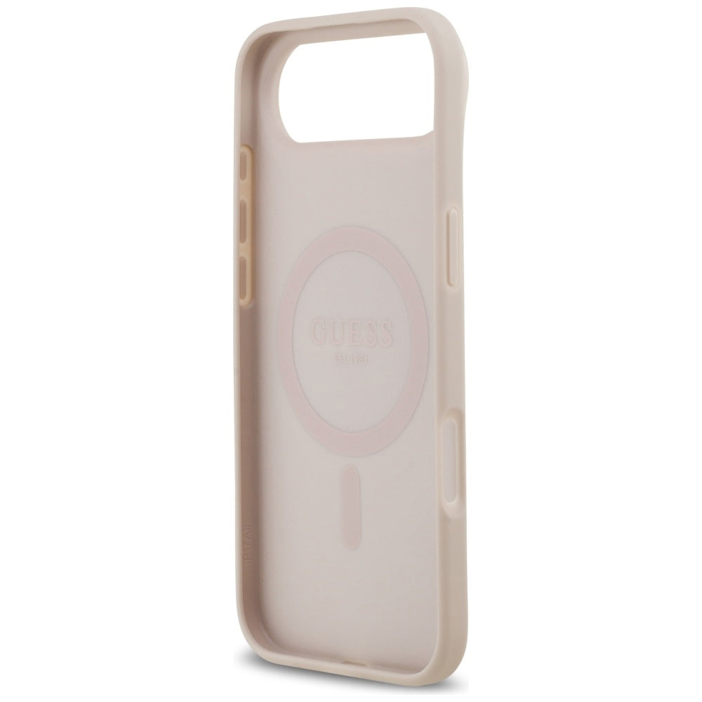 MagSafe futrola za Apple iPhone 17 Air, Guess, 4G Circle Classic Logo, Roza