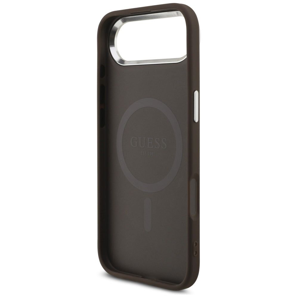MagSafe futrola za Apple iPhone 17 Air, Guess, 4G Classic Logo, smeđa