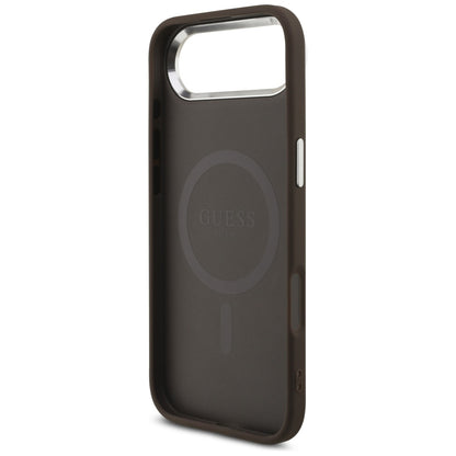 MagSafe futrola za Apple iPhone 17 Air, Guess, 4G Classic Logo, smeđa