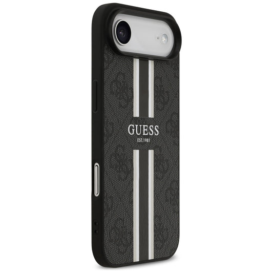 MagSafe futrola za Apple iPhone 17 Air, Guess, 4G Printed Stripes, Crna