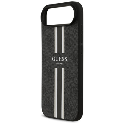 MagSafe futrola za Apple iPhone 17 Air, Guess, 4G Printed Stripes, Crna