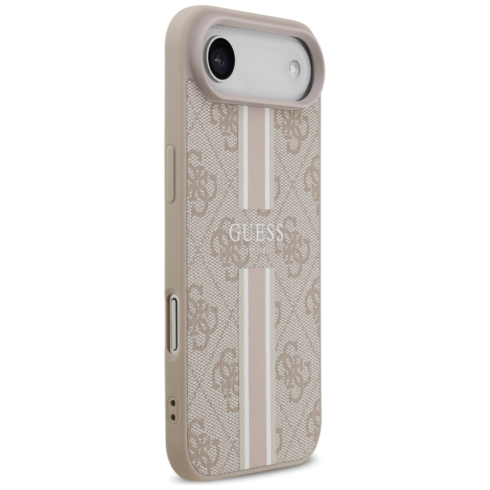MagSafe futrola za Apple iPhone 17 Air, Guess, 4G Printed Stripes, Roza