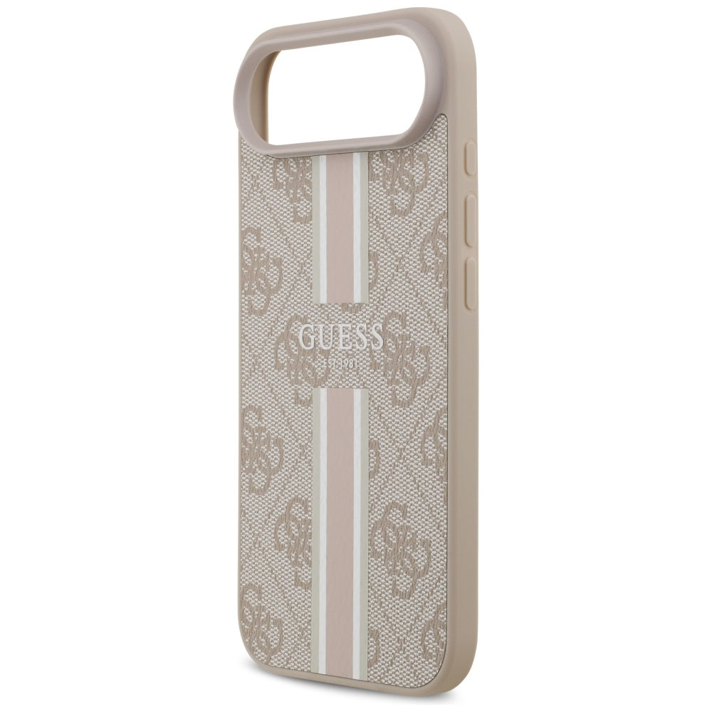 MagSafe futrola za Apple iPhone 17 Air, Guess, 4G Printed Stripes, Roza