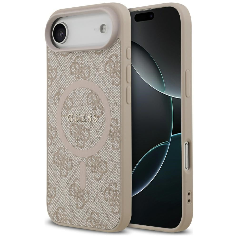 Futrola MagSafe za Apple iPhone 17 Air, Guess, 4G Ring Classic Logo, Roza