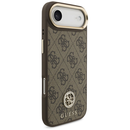 MagSafe futrola za Apple iPhone 17 Air, Guess, 4G Strass Logo, Smeđa