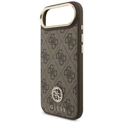 MagSafe futrola za Apple iPhone 17 Air, Guess, 4G Strass Logo, Smeđa