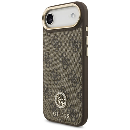 MagSafe futrola za Apple iPhone 17 Air, Guess, 4G Strass Logo, Smeđa
