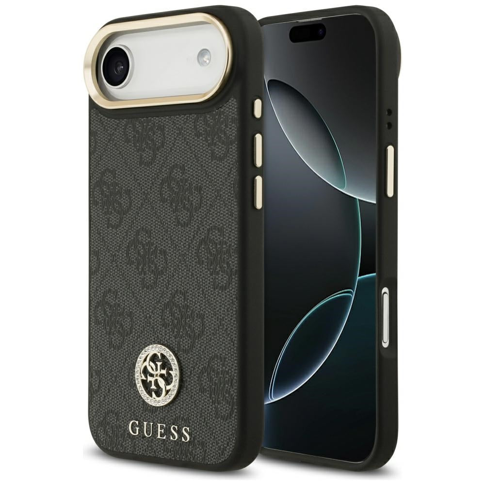 MagSafe futrola za Apple iPhone 17 Air, Guess, 4G Strass Logo, Crna