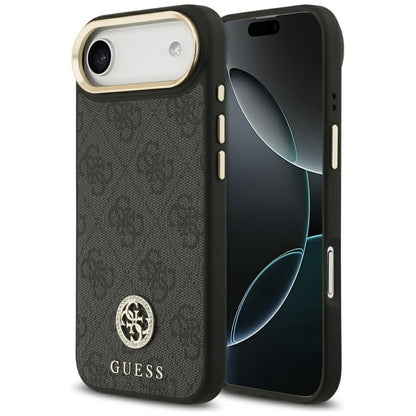 MagSafe futrola za Apple iPhone 17 Air, Guess, 4G Strass Logo, Crna