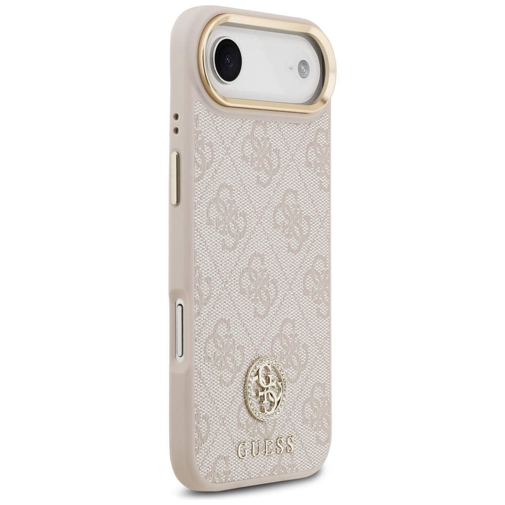 MagSafe futrola za Apple iPhone 17 Air, Guess, 4G Strass Logo, Roza
