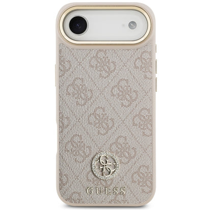 MagSafe futrola za Apple iPhone 17 Air, Guess, 4G Strass Logo, Roza