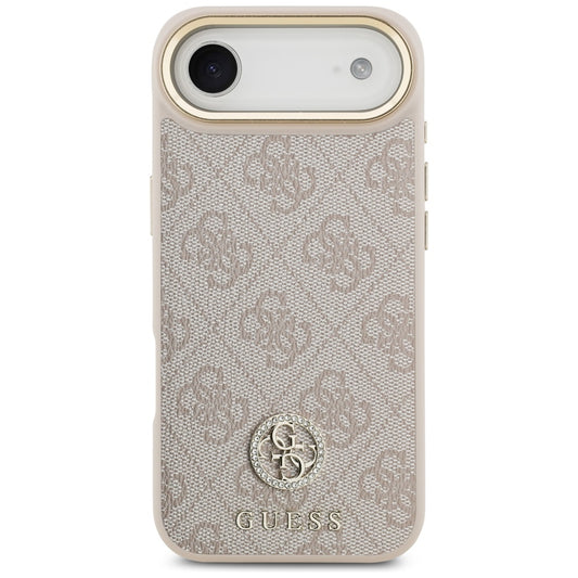 MagSafe futrola za Apple iPhone 17 Air, Guess, 4G Strass Logo, Roza
