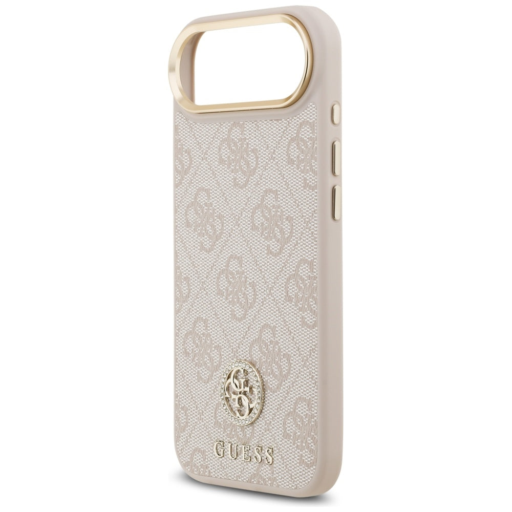 MagSafe futrola za Apple iPhone 17 Air, Guess, 4G Strass Logo, Roza
