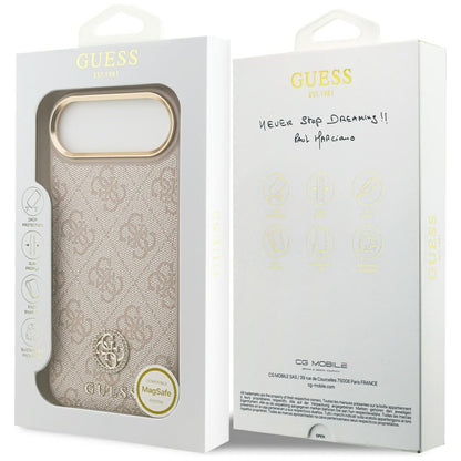 MagSafe futrola za Apple iPhone 17 Air, Guess, 4G Strass Logo, Roza
