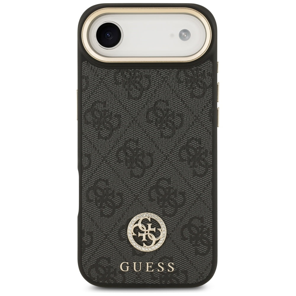 MagSafe futrola za Apple iPhone 17 Air, Guess, 4G Strass Logo s velikom trakom, Crna
