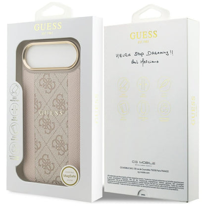 MagSafe futrola za Apple iPhone 17 Air, Guess, 4G Stripe, Roza