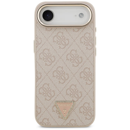 MagSafe futrola za Apple iPhone 17 Air, Guess, 4G Triangle Logo, Zlatno Roza