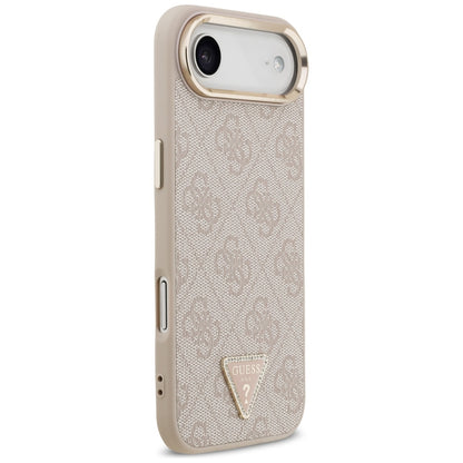 MagSafe futrola za Apple iPhone 17 Air, Guess, 4G Triangle Logo, Zlatno Roza